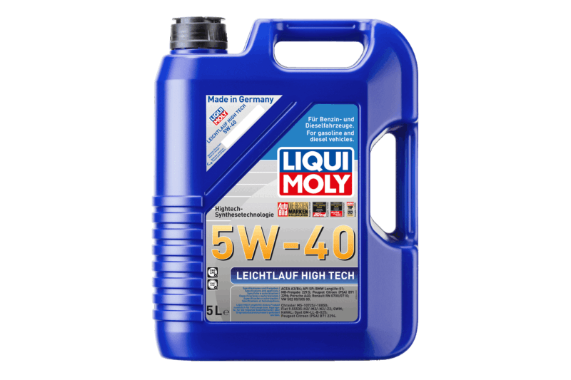 LIQUI MOLY Leichtlauf High Tech 5W-40 - Huile Moteur Synthétique Haut de Gamme