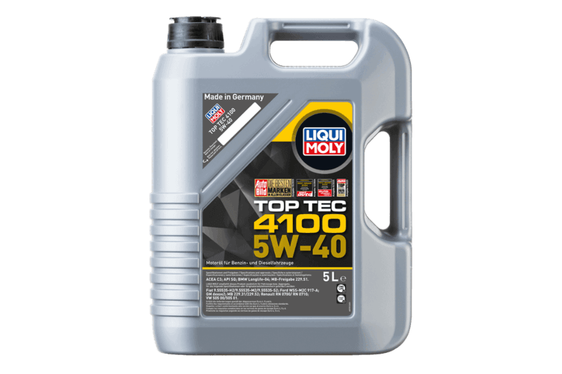 LIQUI MOLY Top Tec 4100 5W-40 - Huile Moteur Synthétique Haute Performance 5L