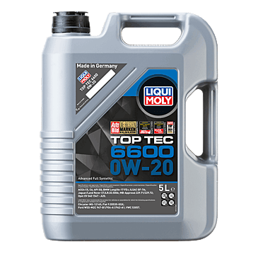 Huile Moteur LIQUI MOLY Top Tec 6600 0W-20 5L